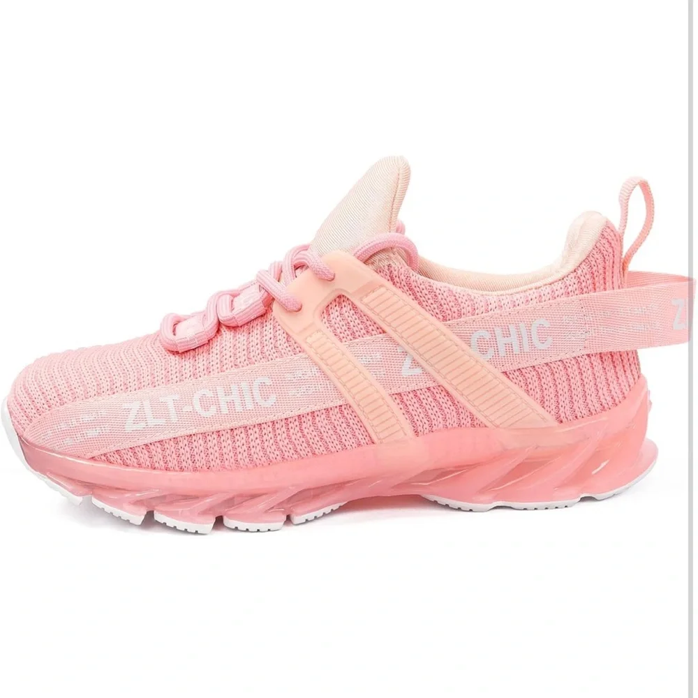 Girls Running Shoes Lightweight Lace up Walking Sneakers size 10.5 little kids